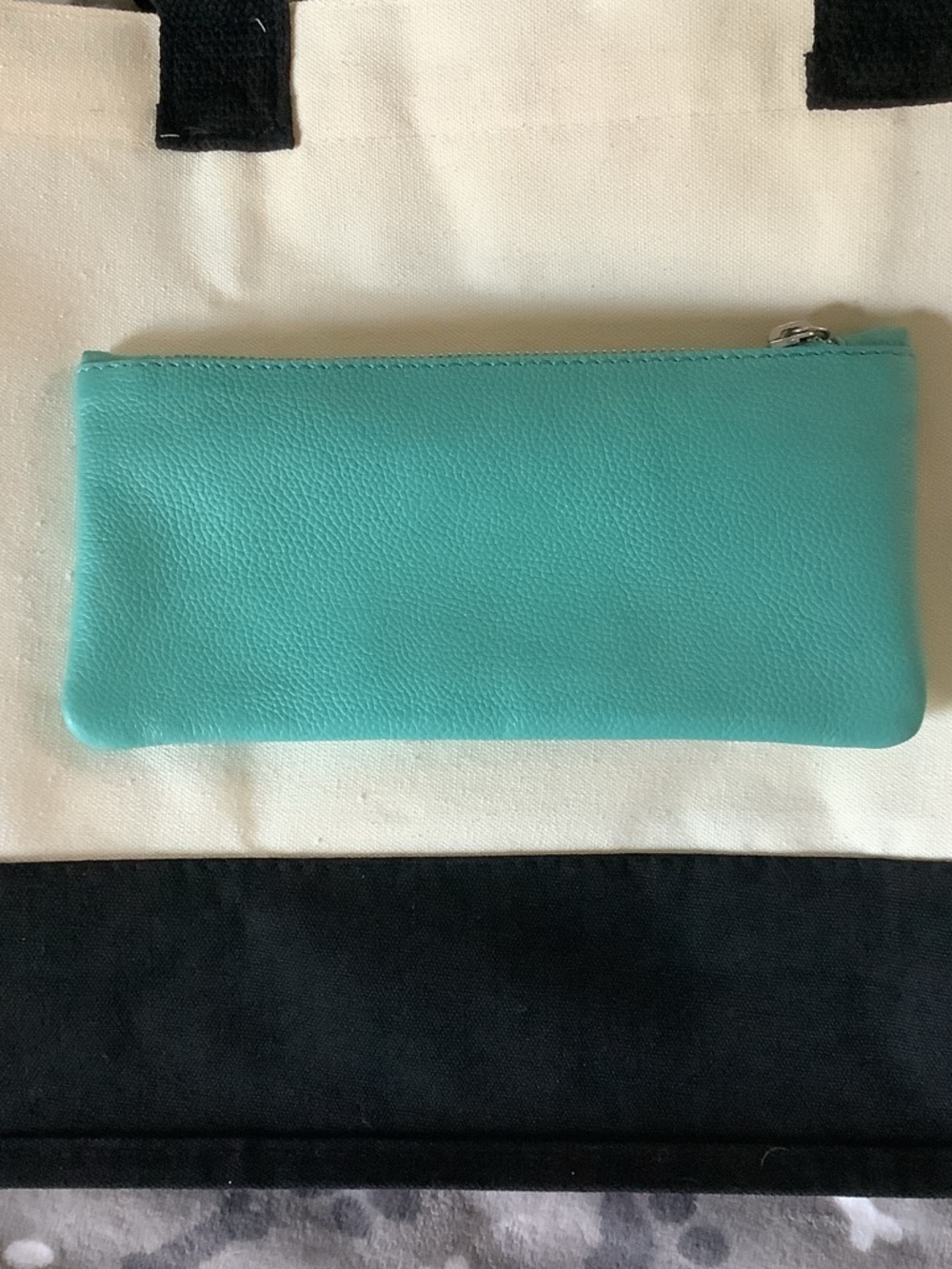 Sundance Teal Zip Pouch Travel Jewelry Pouch